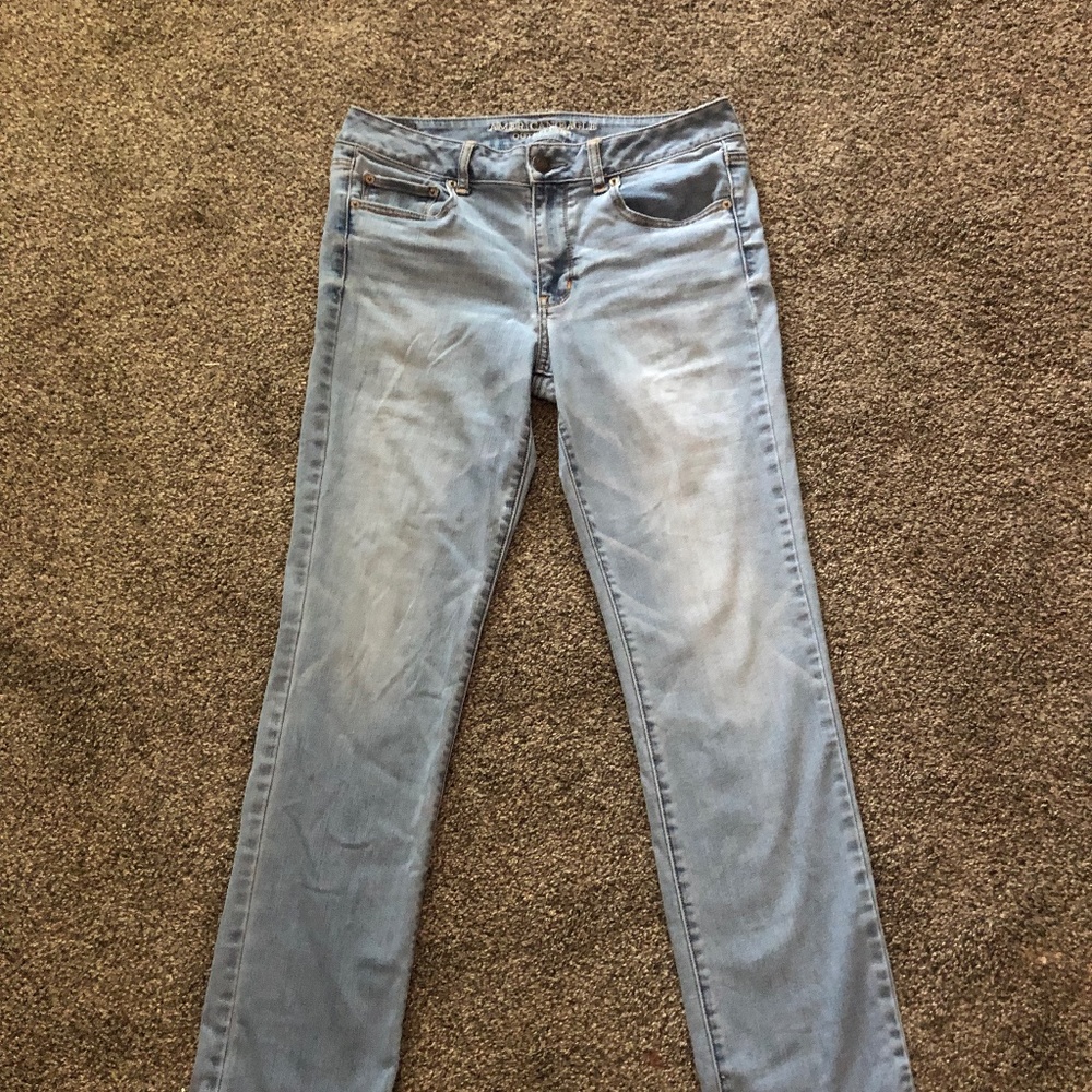 Light blue jeans. American Eagle. Size 12